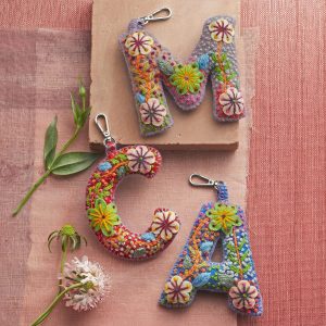 Fleur De Felt Initial Clip